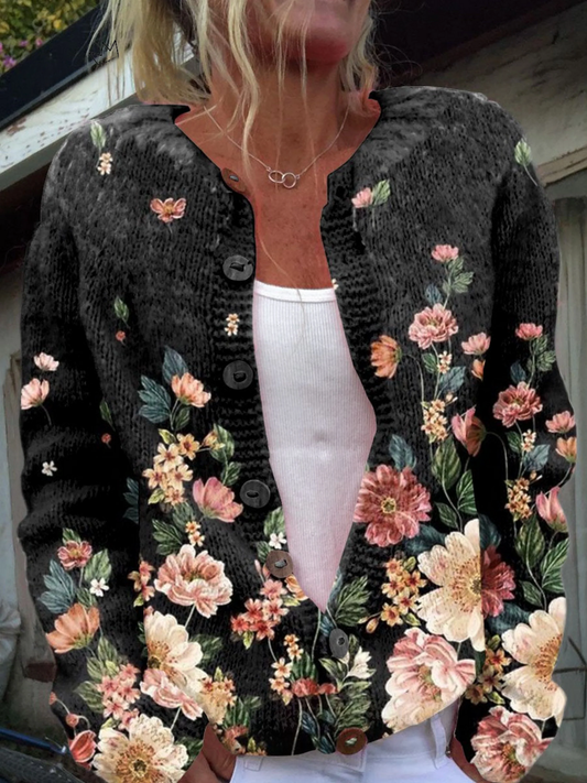 KIVARA | Cárdigan Floral Vintage