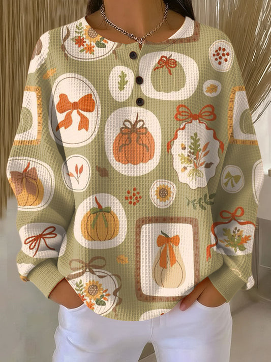 FREJA | Jersey de Otoño con Lazos y Calabaza