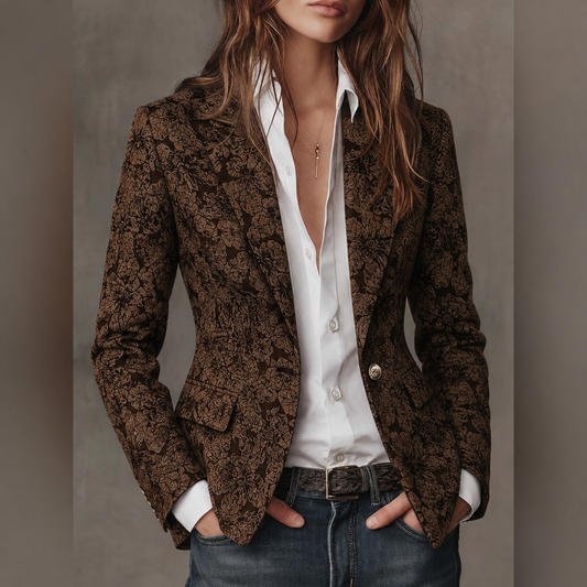 PALOMA | Blazer Jacquard Paisley Entallado