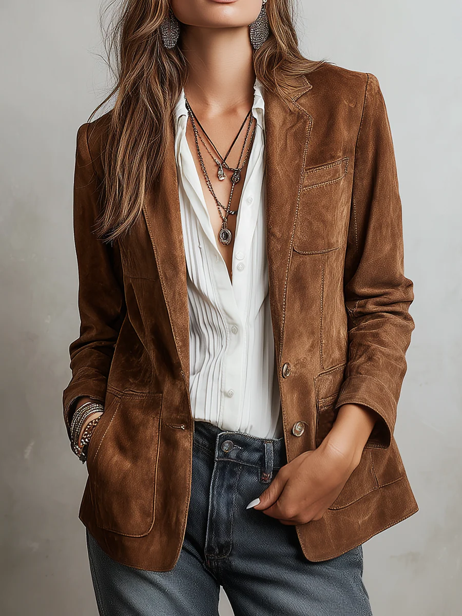 BRIANA | Blazer Vintage Marrón