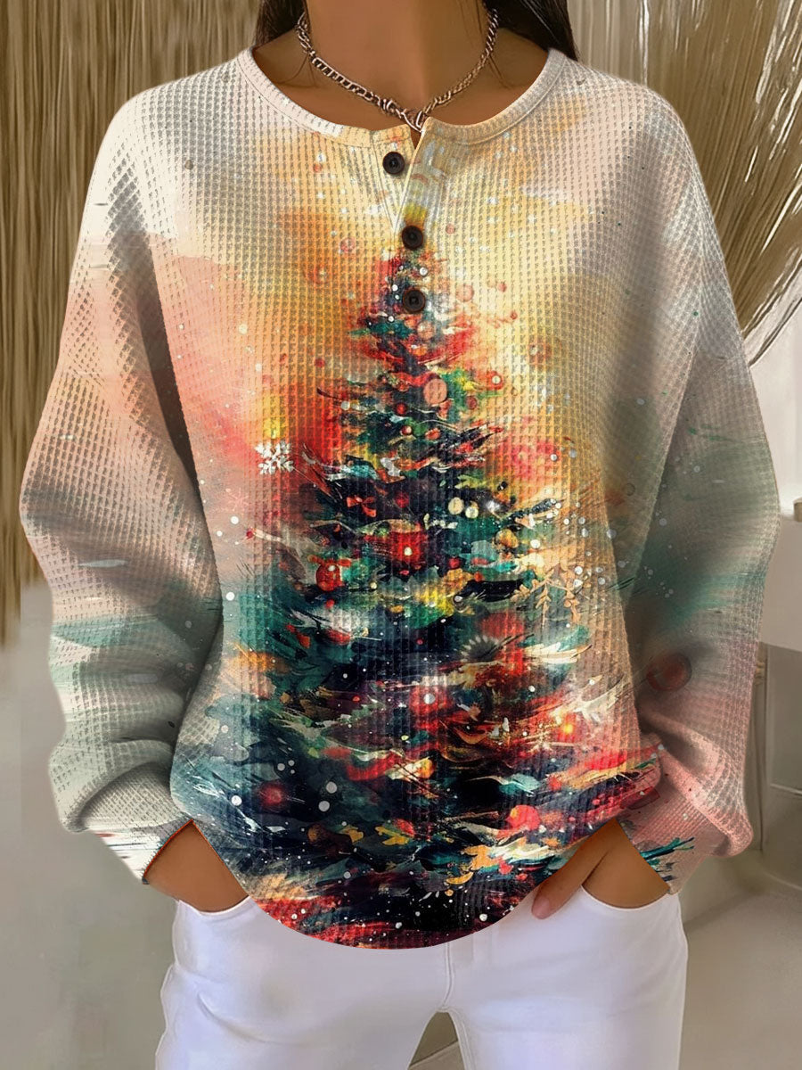 ELLA | Jersey con Árbol de Navidad y Calidez